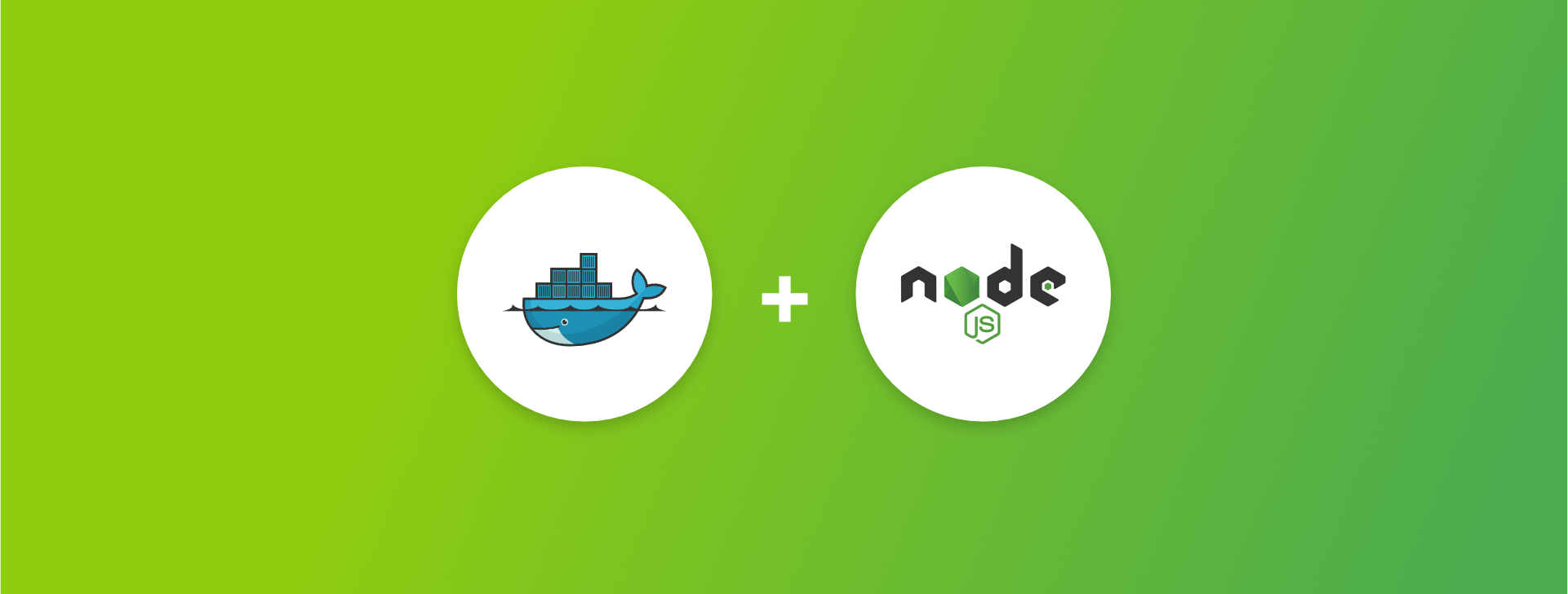 Node.js and Docker logo